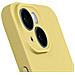 Cover Per Iphone 15 Fotocamera Protetta Soft-touch Serie Sweet Gialla - Foto miniatura 3