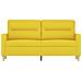 Divano A 2 Posti Giallo Chiaro 140 Cm In Tessuto - Foto miniatura 3