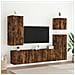 Mobili Tv A Parete 2pz Rovere Fumo 80x30x41 Cm - Foto miniatura 3