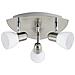 Spot Contemporaneo Enea In Acciaio Nichel Satinato 3 Luci E14 40w Ip20 - Foto miniatura 1