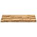 Piano Tavolo Bordi Vivi 110x60x2,5 Cm Legno Di Mango Grezzo - Foto miniatura 3