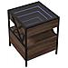 Comodino Con Led Infinity Rovere Marrone 40x40x51 Cm - Foto miniatura 3