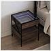 Comodino Con Led Infinity Rovere Marrone 40x40x51 Cm - Foto miniatura 1