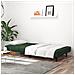 Divano Letto A 2 Posti Verde Scuro In Velluto - Foto miniatura 3