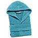Accappatoio Con Cappuccio Spugnissima Minorca In Cotone Colore Turchese Misura S - Foto miniatura 2
