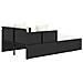 Lettino con Cuscini Nero 182x118x63 cm in Polyrattan - Foto miniatura 5