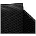 Lettino con Cuscini Nero 182x118x63 cm in Polyrattan - Foto miniatura 7