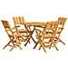 Set da Pranzo per Giardino 5 pz in Legno Massello di Teak - Foto miniatura 1