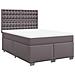 Giroletto a Molle con Materasso Grigio 140x190 cm in Similpelle - Foto miniatura 1