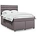 Giroletto a Molle con Materasso Grigio 140x190 cm in Similpelle - Foto miniatura 2