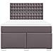 Giroletto a Molle con Materasso Grigio 140x190 cm in Similpelle - Foto miniatura 4