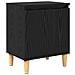 comodino rovere nero rovere nero legno ingegnerizzato - Foto miniatura 1