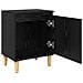 comodino rovere nero rovere nero legno ingegnerizzato - Foto miniatura 5