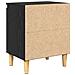 comodino rovere nero rovere nero legno ingegnerizzato - Foto miniatura 8