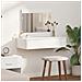 Tavolo trucco a parete Bianco 83x40x70 cm - Foto miniatura 2