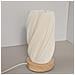 Lampada Da Tavolo Dimmerabile Usb Con Base In Legno - Lampada Da Comodino In Stile Nordico - Foto miniatura 2