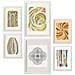 Set Di 6 Stampe Stampa Di Linee Nella Collezione Di Cornici Decorative Estetiche Etniche Per Stampe Artistiche Da Parete Per La Casa A3 & A4 Cornice Bianca - Foto miniatura 1