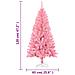 Albero Di Natale Artificiale Con Supporto Rosa 120 Cm Pvc - Foto miniatura 6