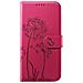 Custodia A Portafoglio Per Iphone 17 Pro Max Premium Design Fiori Farfalla, Rosso - Foto miniatura 1