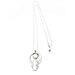 Collana Lunga, Design Argento, Placcato Ottone, 80 Cm - Foto miniatura 1