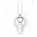 Collana Lunga, Design Argento, Placcato Ottone, 80 Cm - Foto miniatura 2