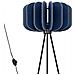 Lampada Da Terra Mula 45 Navy Sl. 1865 - Moderno Lampada Da Terra Blu Navy /nero 134x45x45 Cm - Foto miniatura 1