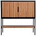 Credenza 2 Ante Legno E Metallo 100x40x100h Cm - Foto miniatura 2