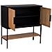 Credenza 2 Ante Legno E Metallo 100x40x100h Cm - Foto miniatura 5