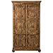 Armadio In Legno Fatto A Mano Marrone 102x44x183h - Foto miniatura 4