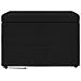 Pouf Nero 61 x 41 x 40 cm Tessuto e Legno Ingegnerizzato - Foto miniatura 4