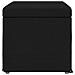 Pouf Nero 61 x 41 x 40 cm Tessuto e Legno Ingegnerizzato - Foto miniatura 5
