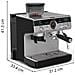Precision XP801T10 macchina per caffè Automatica /Manuale Macchina per espresso 3 L - Foto miniatura 12
