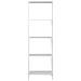 Libreria Vita A 5 Ripiani, Telaio Bianco In Acciaio 51×35×170 Cm - Foto miniatura 2