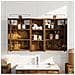 Set di Armadi da Bagno con lo scaffale 3 pcs 80 x 10,5 x 50 cm - Foto miniatura 2