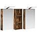 Set di Armadi da Bagno con lo scaffale 3 pcs 80 x 10,5 x 50 cm - Foto miniatura 5