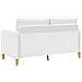 Divano con Storage Bianco 152 x 78 x 87 cm Poliestere - Foto miniatura 5