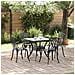 Set di Tavolo da Giardino 5 pcs Nero Alluminio pressofuso - Foto miniatura 2