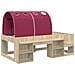 Letto con Tunnel 3 pz Sonoma e Rosso Legno ingegnerizzato - Foto miniatura 3