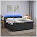 Letto box spring con materasso Grigio Scuro 200 x 200 cm - Foto miniatura 2