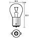 Cp. lampade P21w Ba15s Cromo-rosso (py21w)  - Foto miniatura 5