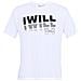 I Will 2.0 Short Sleeve Tee 1329587-100, Uomo, Bianco, Maglietta, Numero: S - Foto miniatura 1