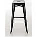 Set 2 Sgabelli Bar Joshua in Metallo I Coppia Sgabelli Industriali Scandinavian Senza Schienale Impilabili I 2 Sgabelli da Bancone H 77 cm Nero - Foto miniatura 1