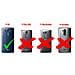 Custodia Compatibile Con Lg G4 In Rosso Mela - Coperchio Protettivo In Design Flip Con Chiusura Magnetica - Foto miniatura 2