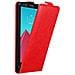Custodia Compatibile Con Lg G4 In Rosso Mela - Coperchio Protettivo In Design Flip Con Chiusura Magnetica - Foto miniatura 1