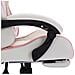 Sedia Da Gaming Con Luci A Led Rgb Rosa E Bianca In Similpelle - Foto miniatura 5