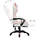 Sedia Da Gaming Con Luci A Led Rgb Rosa E Bianca In Similpelle - Foto miniatura 7