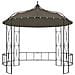 Gazebo 300x290 Cm Grigio Talpa Rotondo - Foto miniatura 3