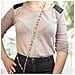 Collana Da Telefono Con Perle Multicolor E Cuori 110 Cm Collezione Lovely - Foto miniatura 3