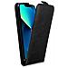 Custodia Compatibile Con Apple Iphone 13 Pro In Nero Carbone - Coperchio Protettivo In Design Flip Realizzato In Finta Pelle Liscia - Foto miniatura 1