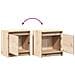 Comodini 2 pz 40x30,5x40 cm in Legno Massello di Pino - Foto miniatura 11